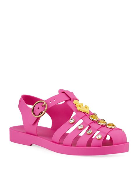 gucci jelly sandals kids